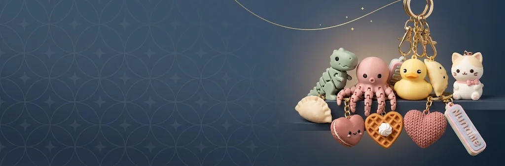 3D Printed keychains