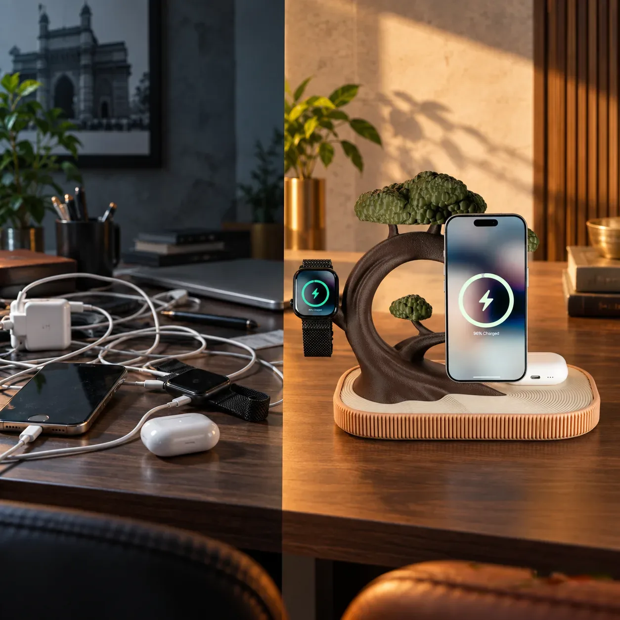Bonsai MagSafe Dock for Apple iPhone, iWatch, & Airpods