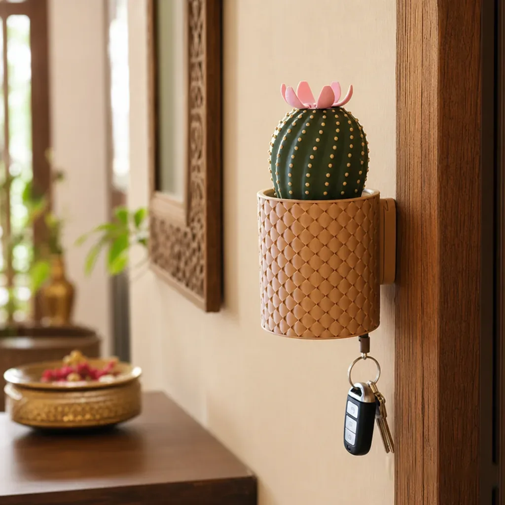 Cacti Keys - Cactus Blooming Wall Mounted Keyholder