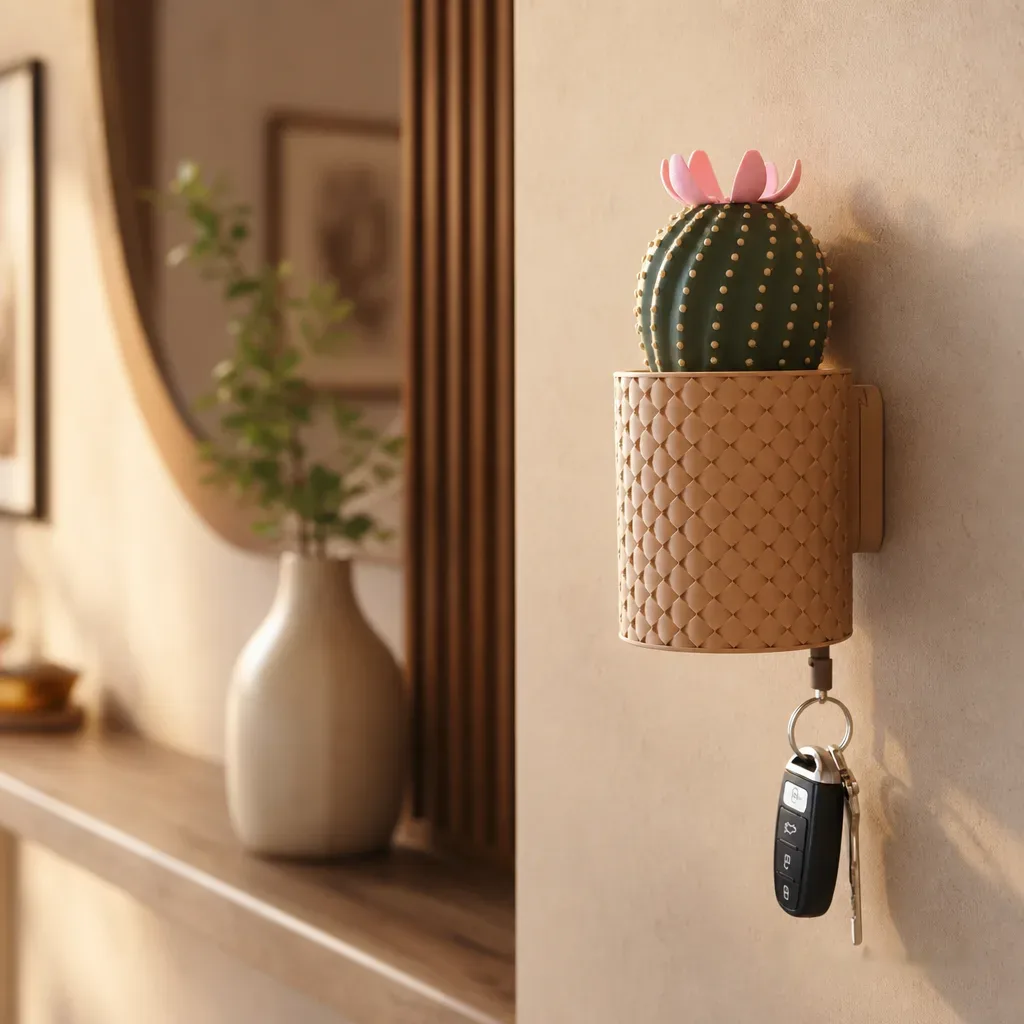 cacti-keys-cactus-blooming-wall-mounted-keyholder