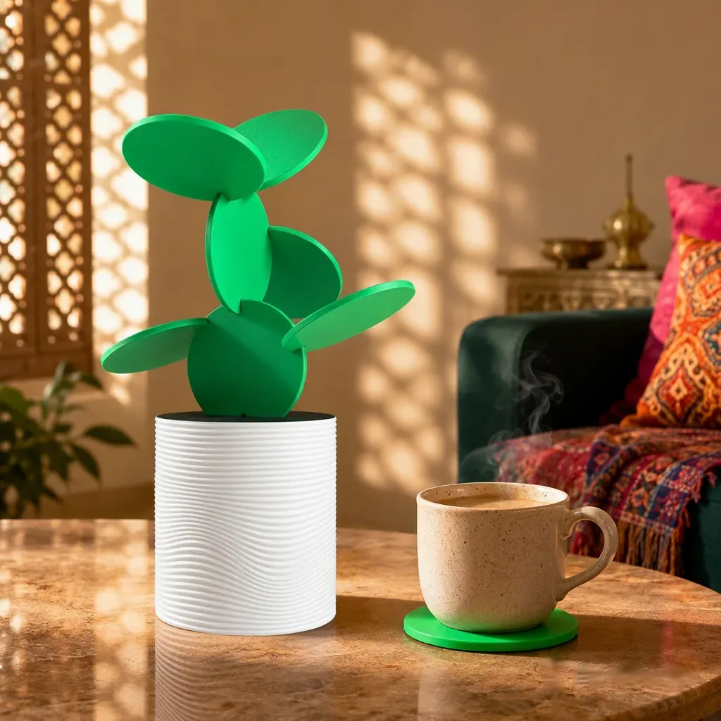 Cactus Coaster Vase – Stylish Space-Saving Decor