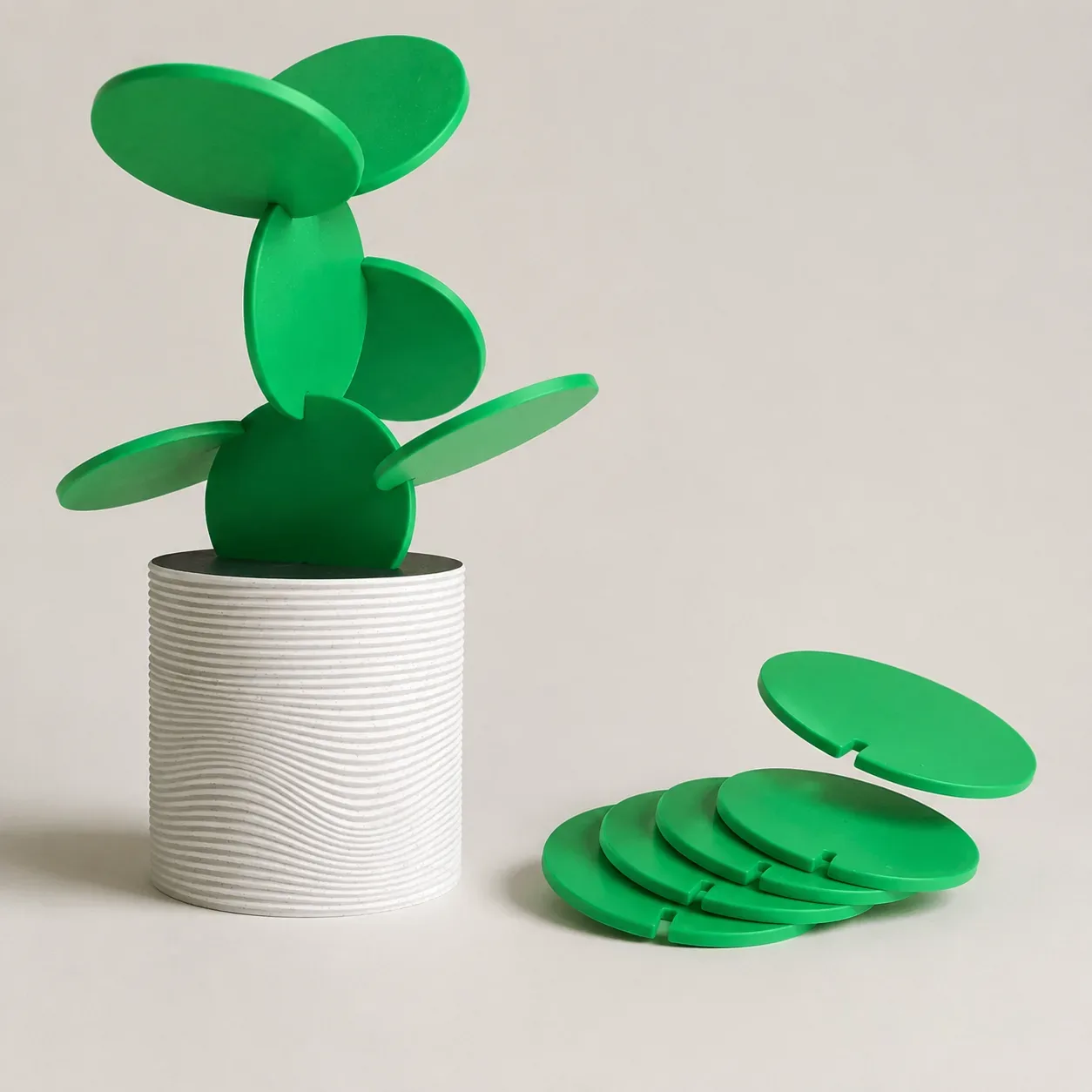 Cactus Coaster Vase – Stylish Space-Saving Decor