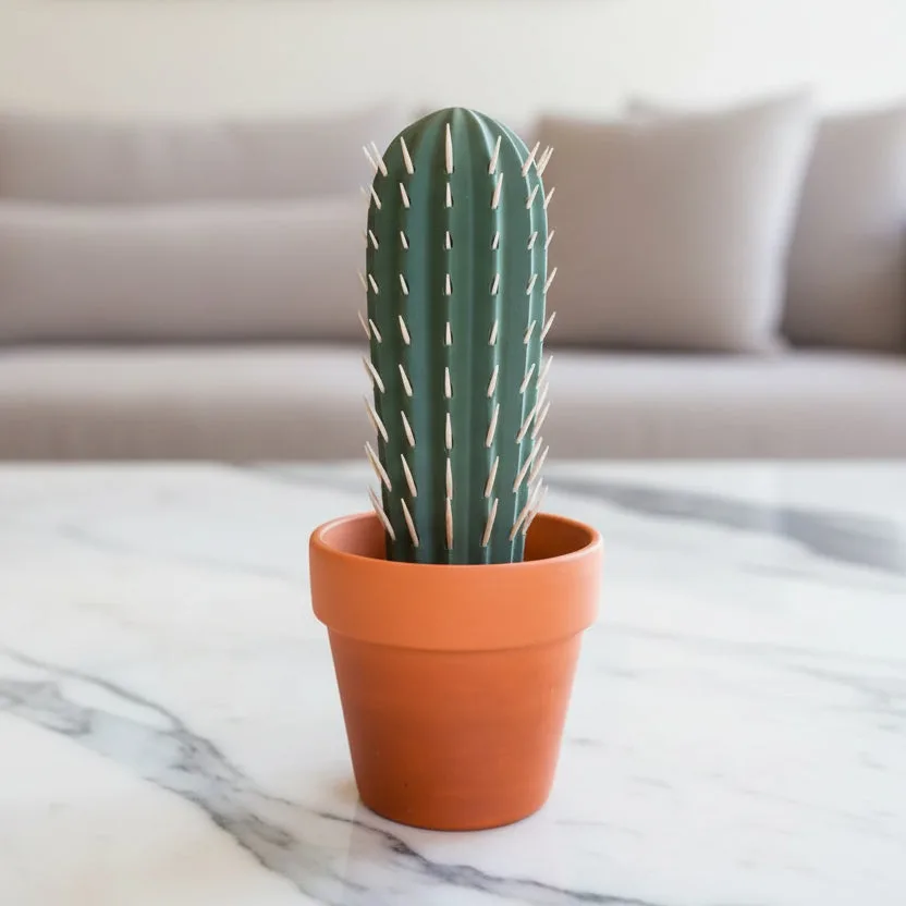 Cactus Toothpick Holder For Dining Table