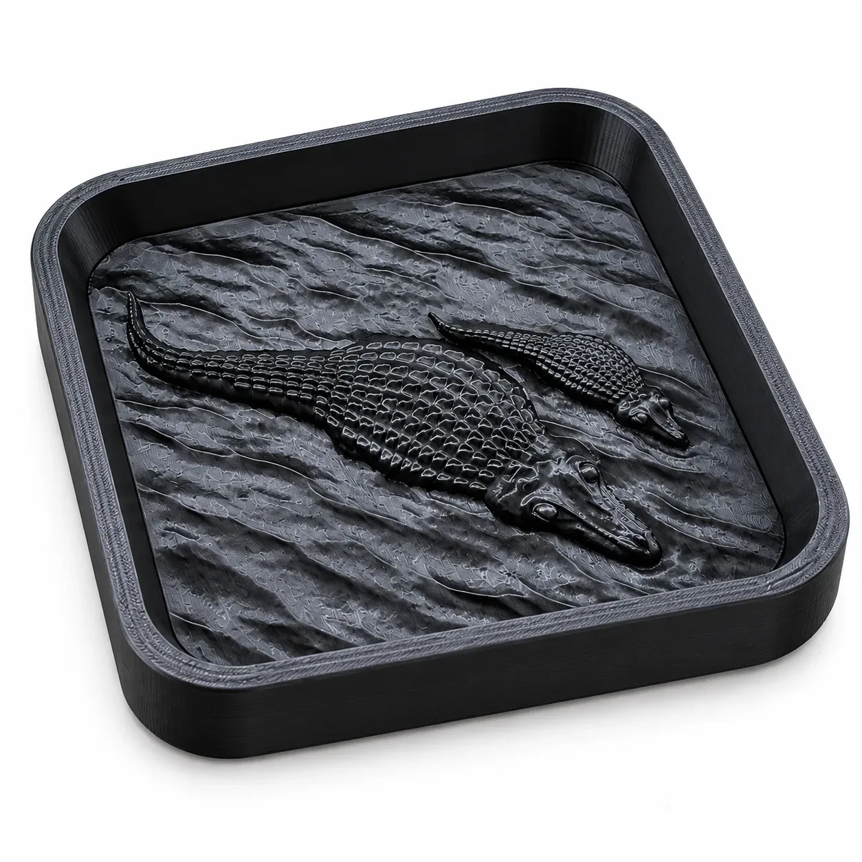 Crocodile Catch-All Tray – Stylish Entryway Organizer