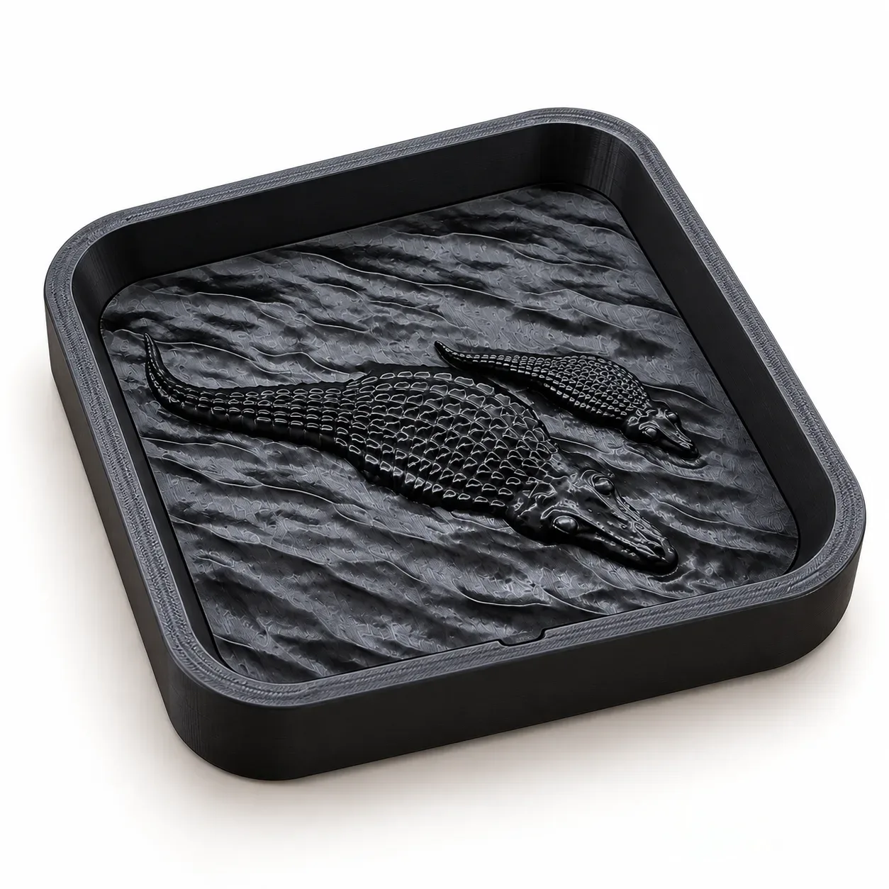 Crocodile Catch-All Tray – Stylish Entryway Organizer