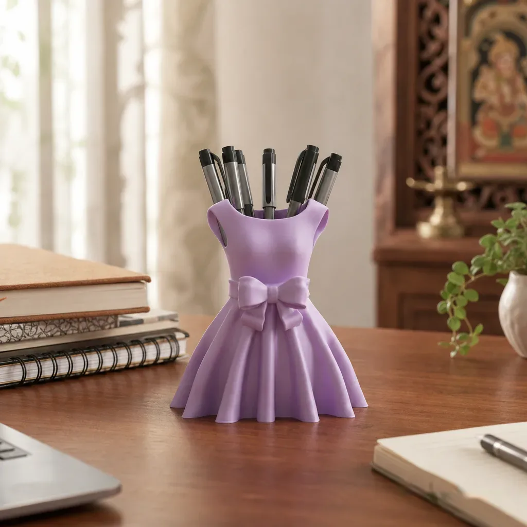 dress-shaped-pen-holder-single-colour