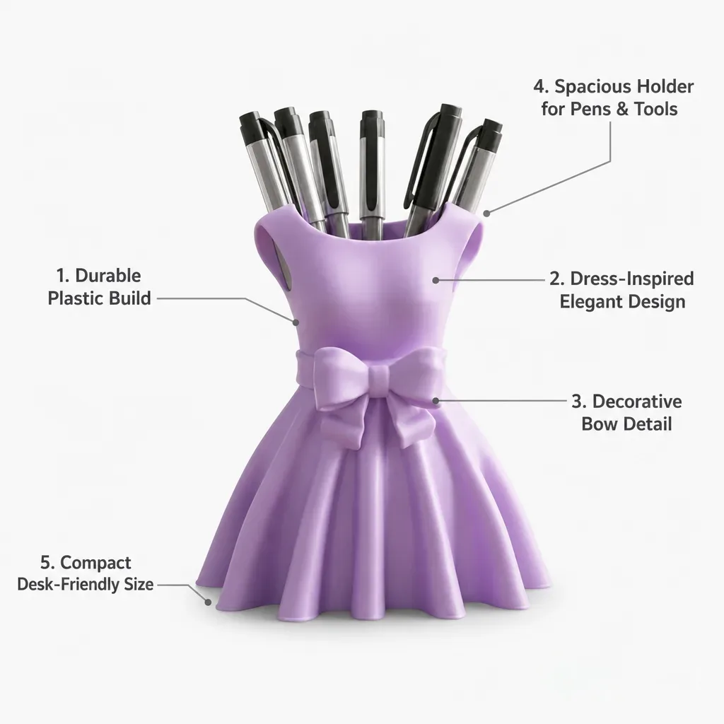 dress-shaped-pen-holder-single-colour