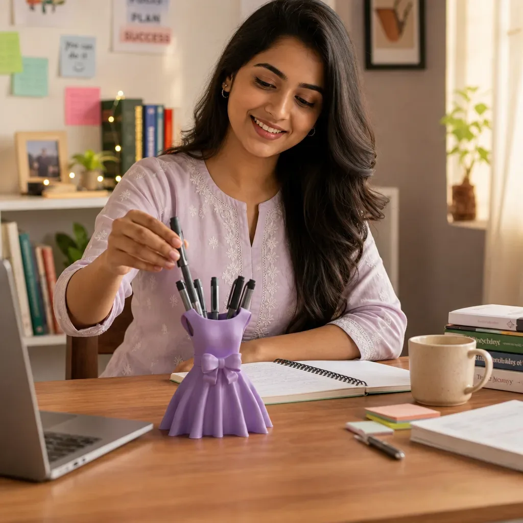 dress-shaped-pen-holder-single-colour