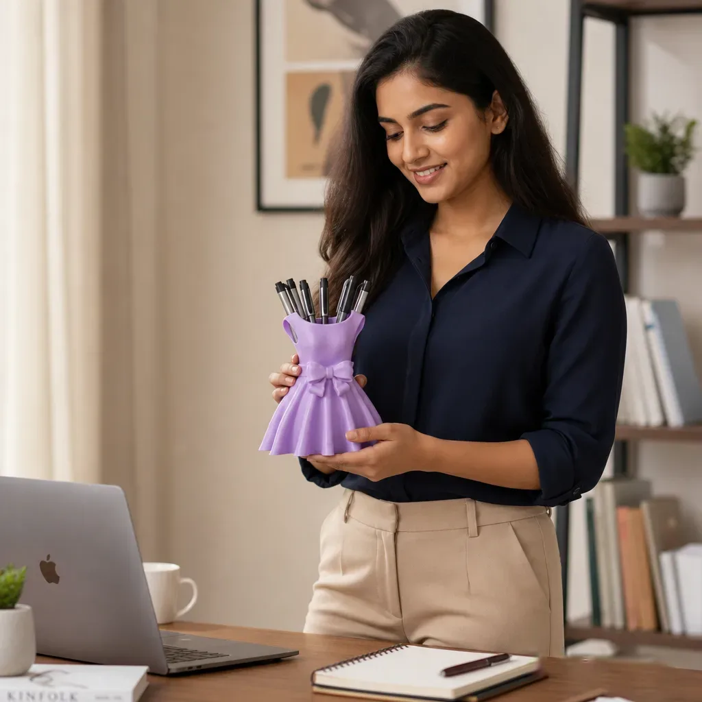 dress-shaped-pen-holder-single-colour