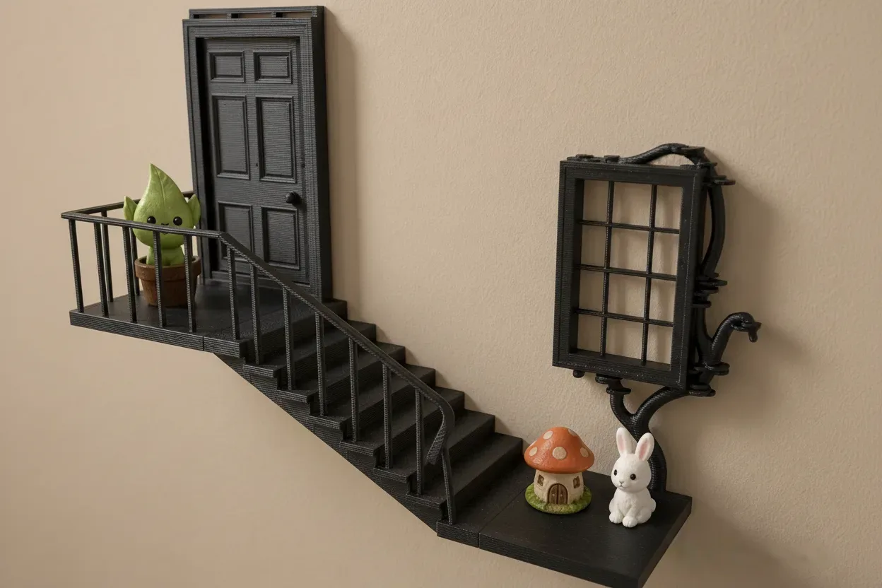 Enchanted Fairy Door Wall Shelf Decor