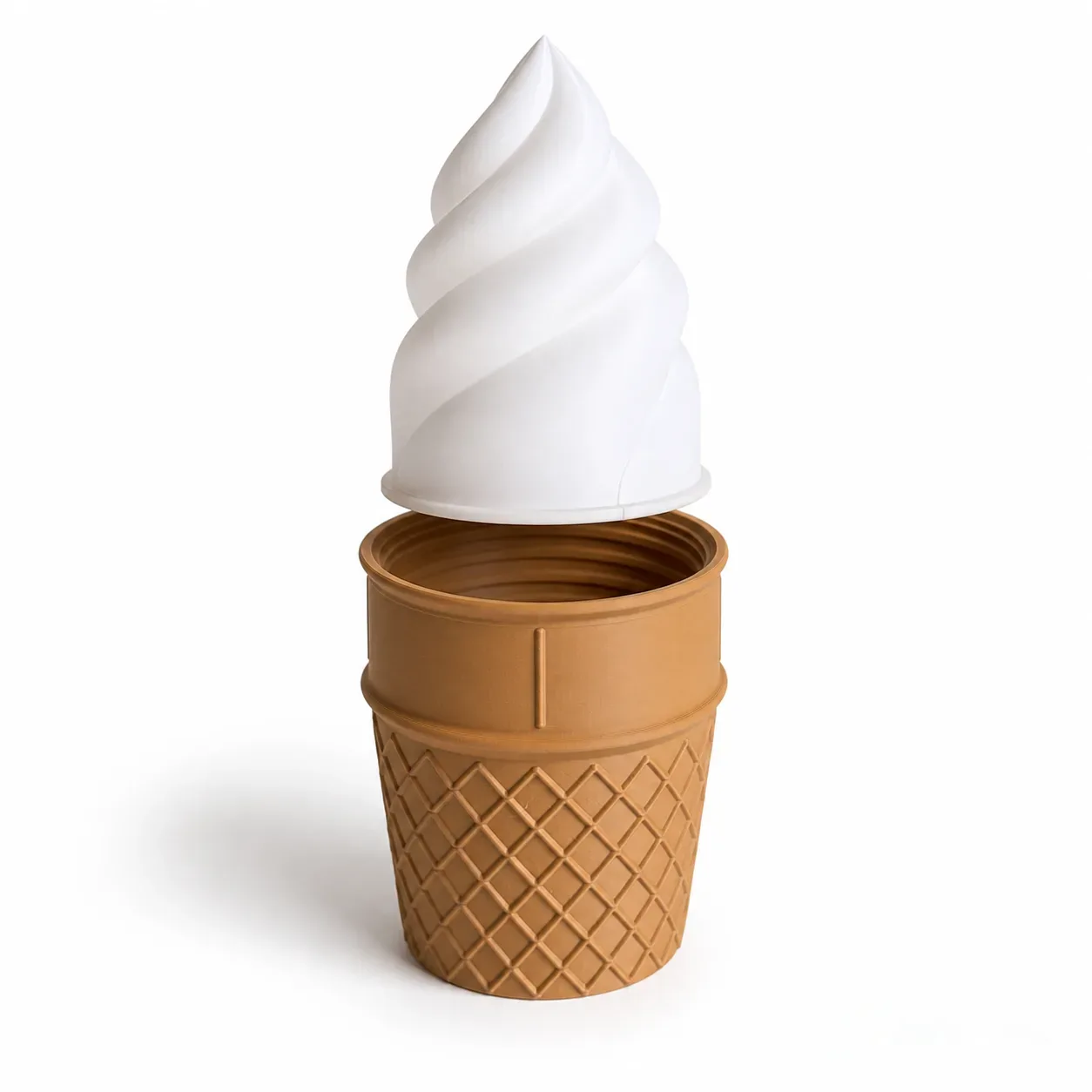 Gelato Ice Cream Cone Desk Lamp for Cozy Ambient Light