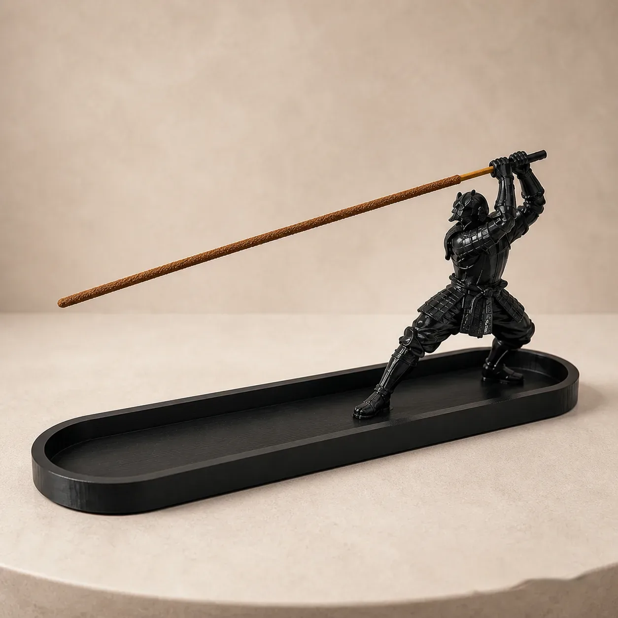 Katana Warrior Incense Holder with Ash Catcher