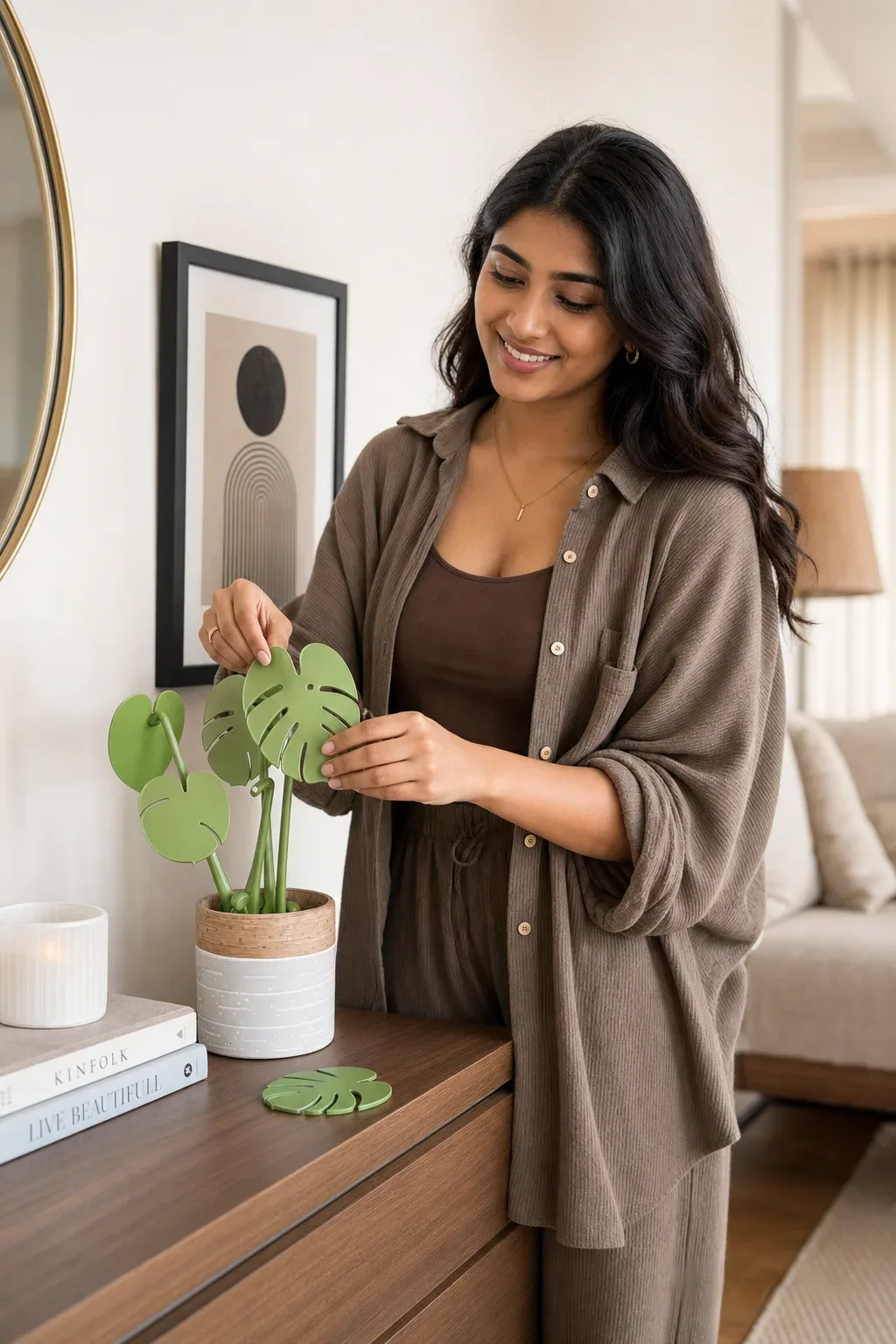 leafix-classic-monstera-coaster-set-with-magnetic-leaves-pot