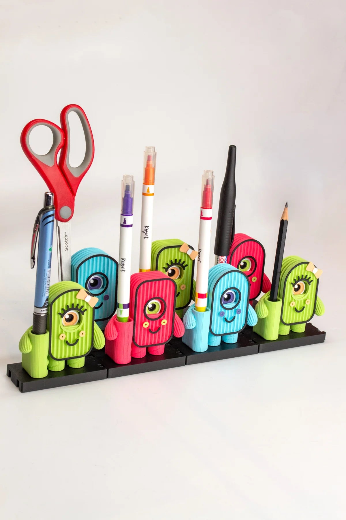Minions Desk Pen Holder, Modular Desk Organizer, Boy & Girl Characters