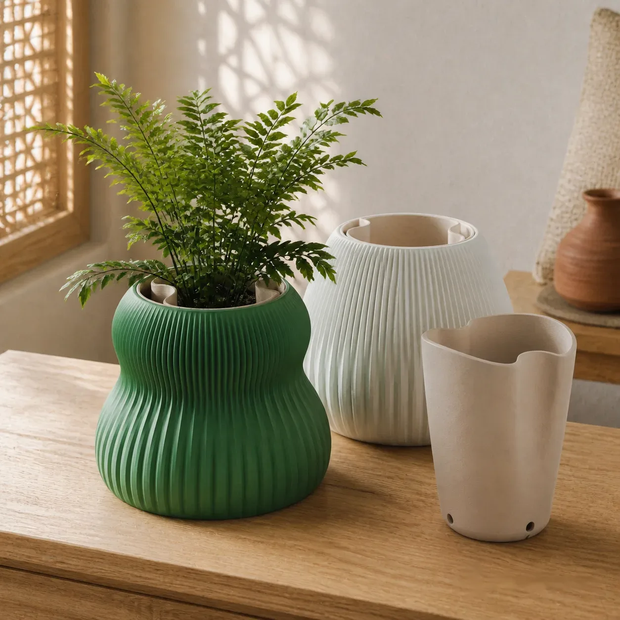 Modular Self-Watering Planter Set | Easy Plant Care (Pack of 2)