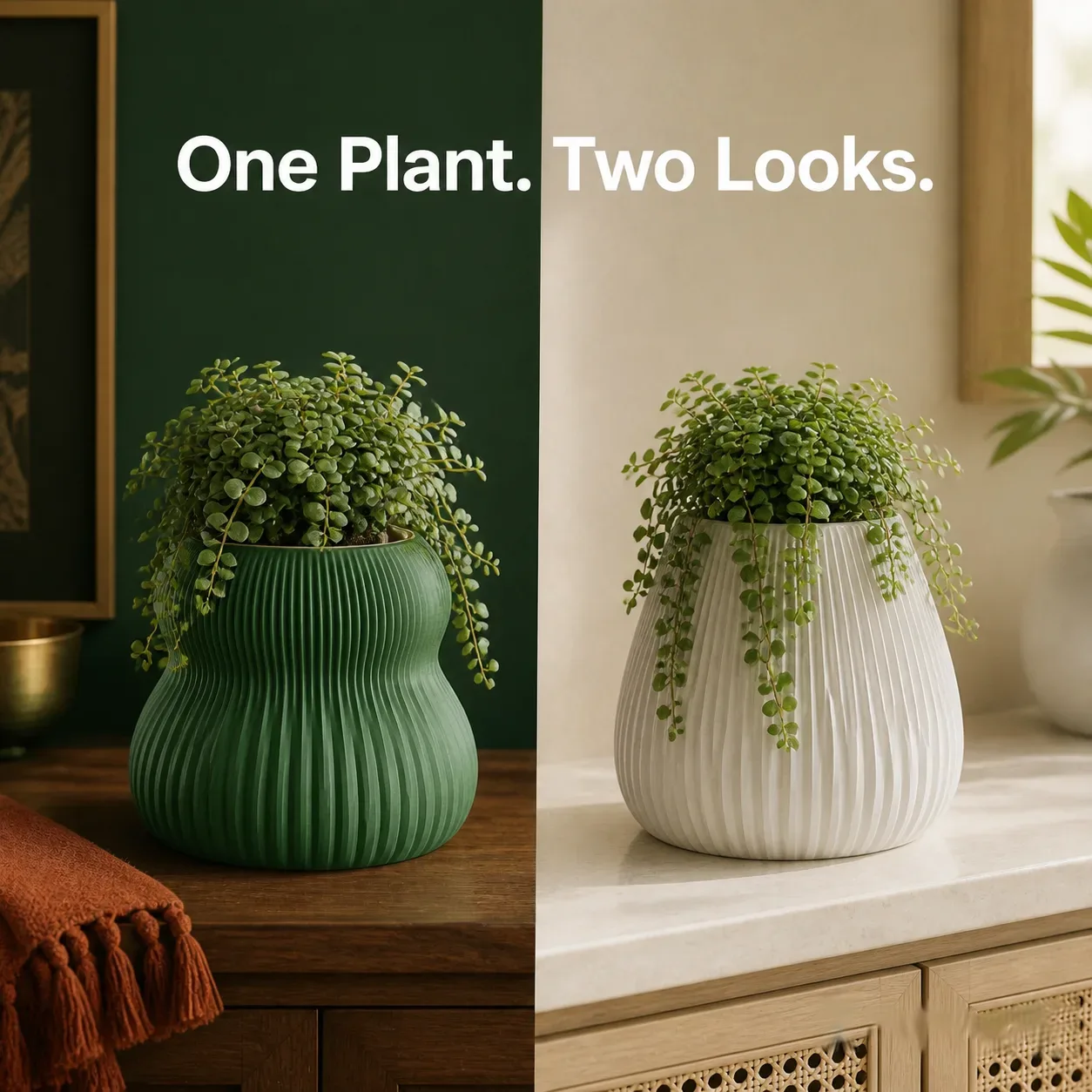 Modular Self-Watering Planter Set | Easy Plant Care (Pack of 2)