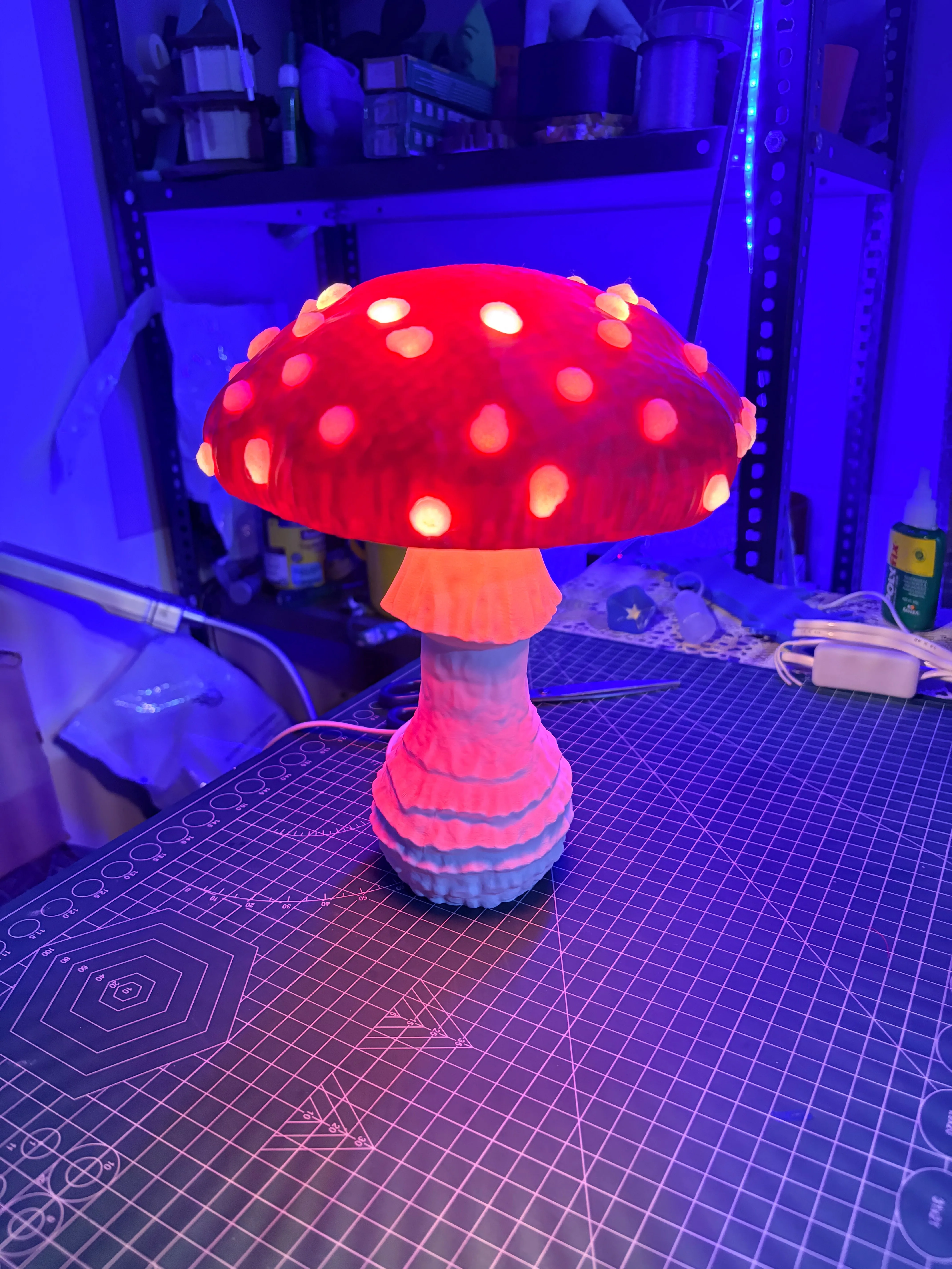 Mushroom Lamp – Amanita Muscaria Design