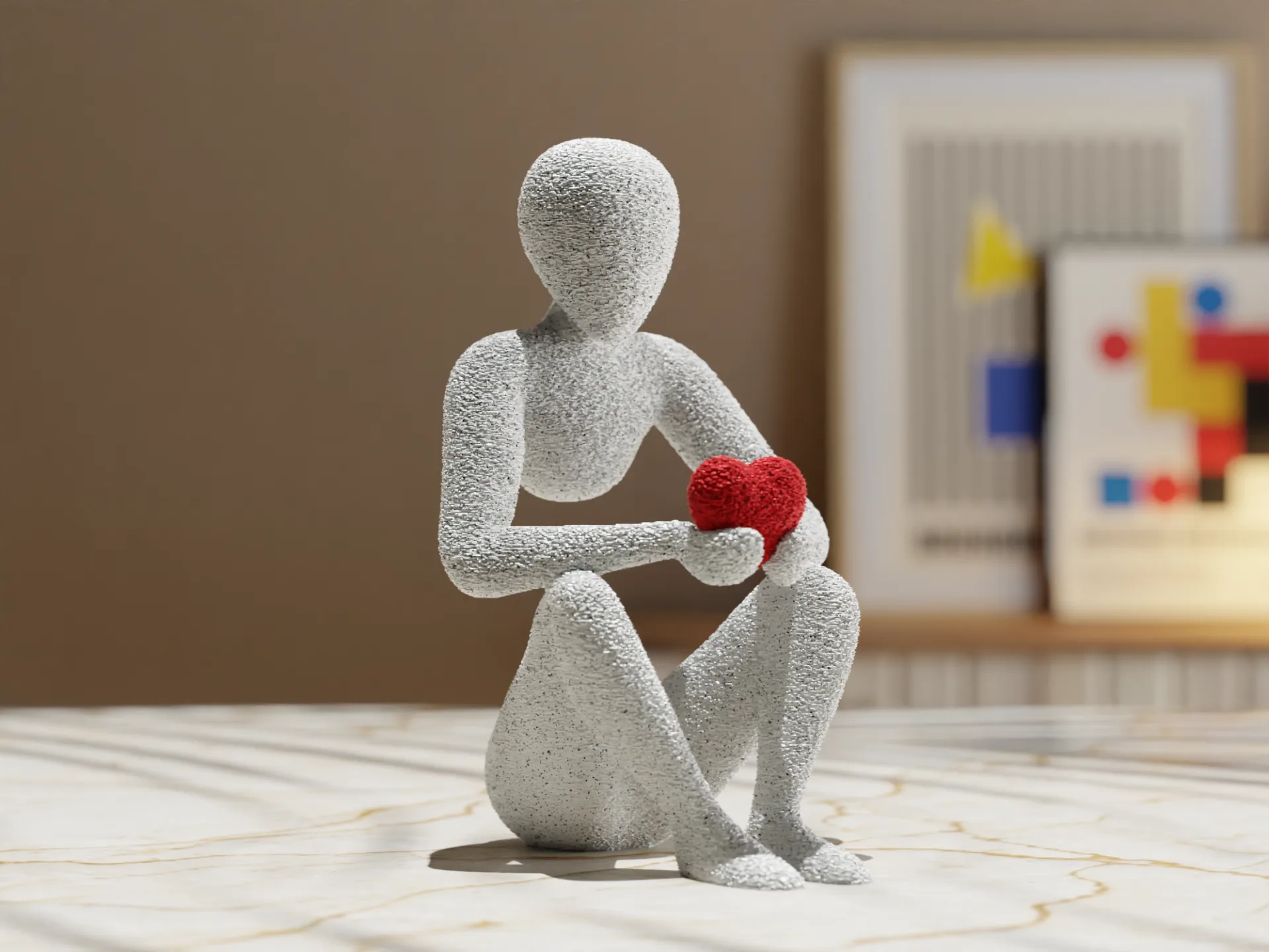 NOBody Love's Embracep - A Minimalist Sculpture