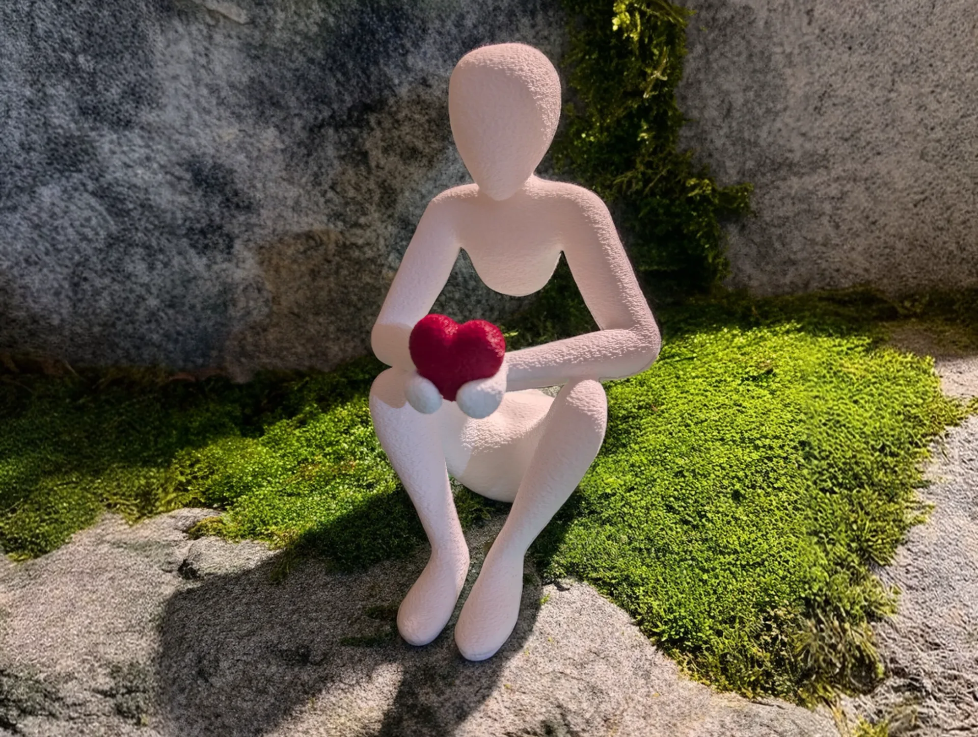 NOBody Love's Embracep - A Minimalist Sculpture