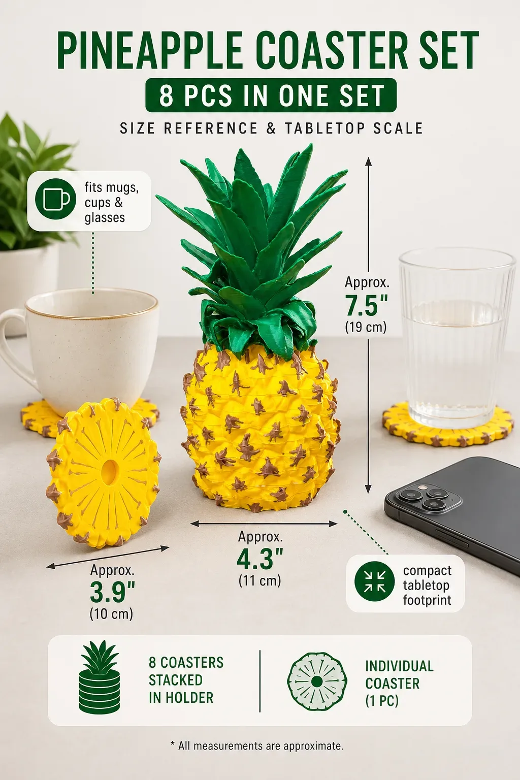 pineapple-coaster-set