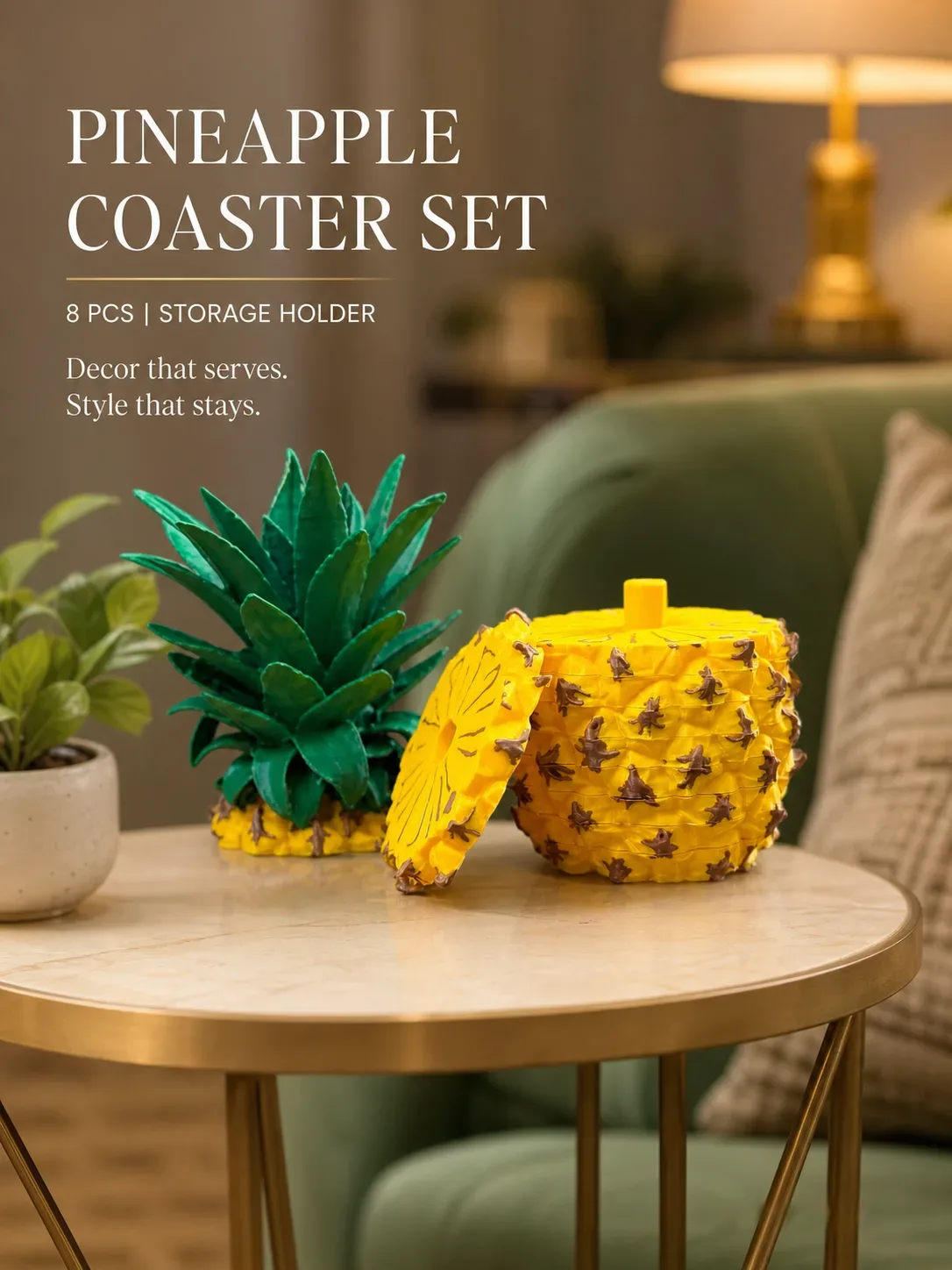 pineapple-coaster-set