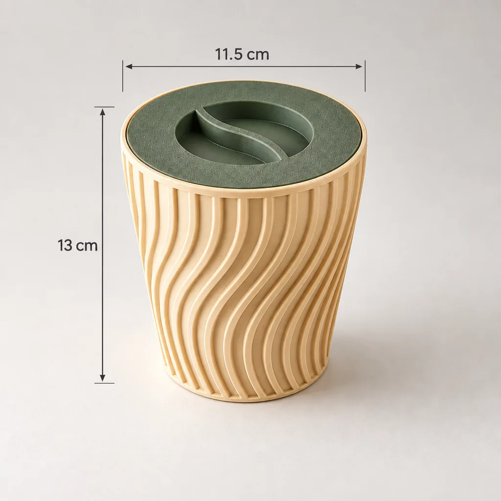 Pistachio Cup with Hidden Waste Compartment (Pista Cup)