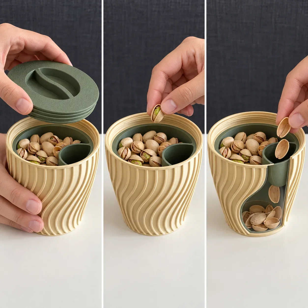 Pistachio Cup with Hidden Waste Compartment (Pista Cup)