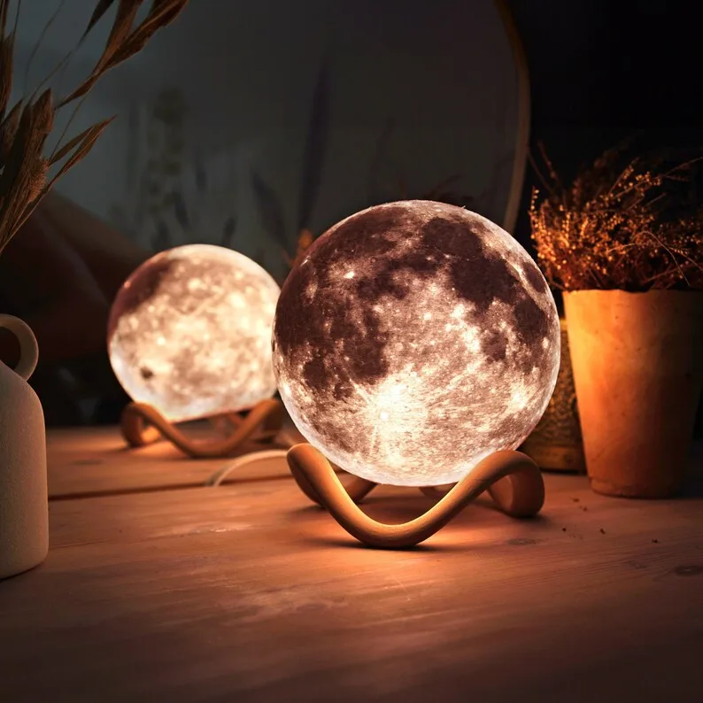Premium Moon Lamp | Lithophane Night Light - Ideal Home Decor