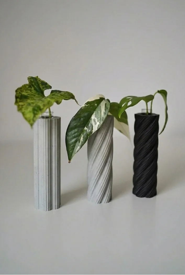 RootNest Plant Propagation Tube Vases, Test Tube Holder, Planter (Set Of 3)