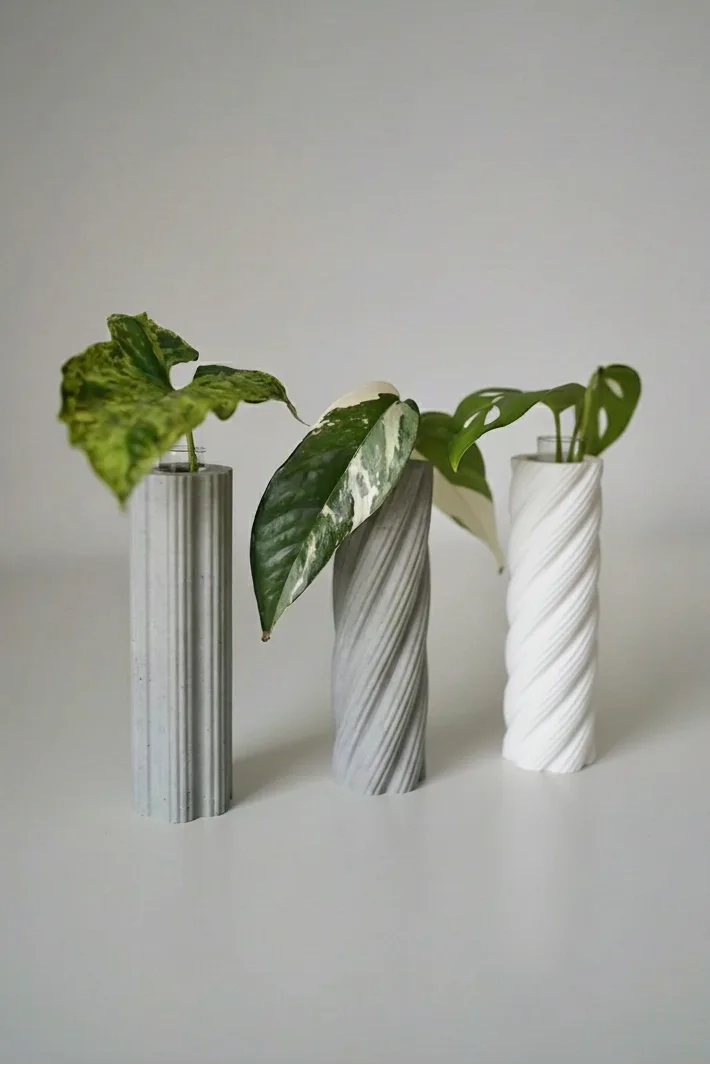 RootNest Plant Propagation Tube Vases, Test Tube Holder, Planter (Set Of 3)