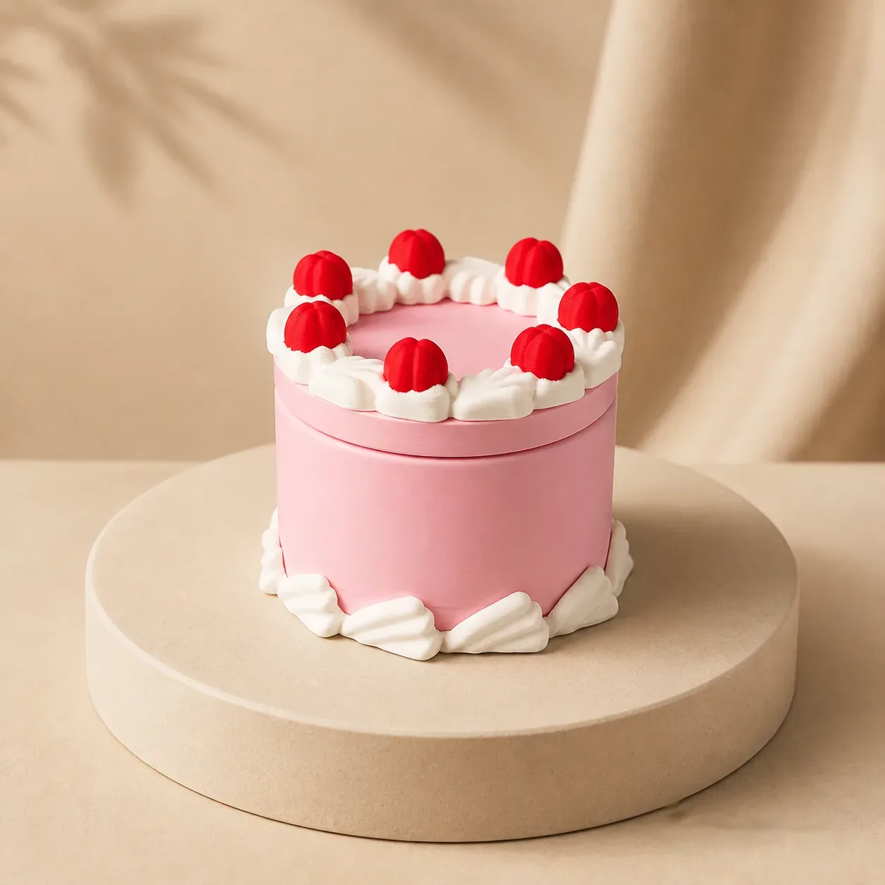Round Cake Container - Jewelry Box