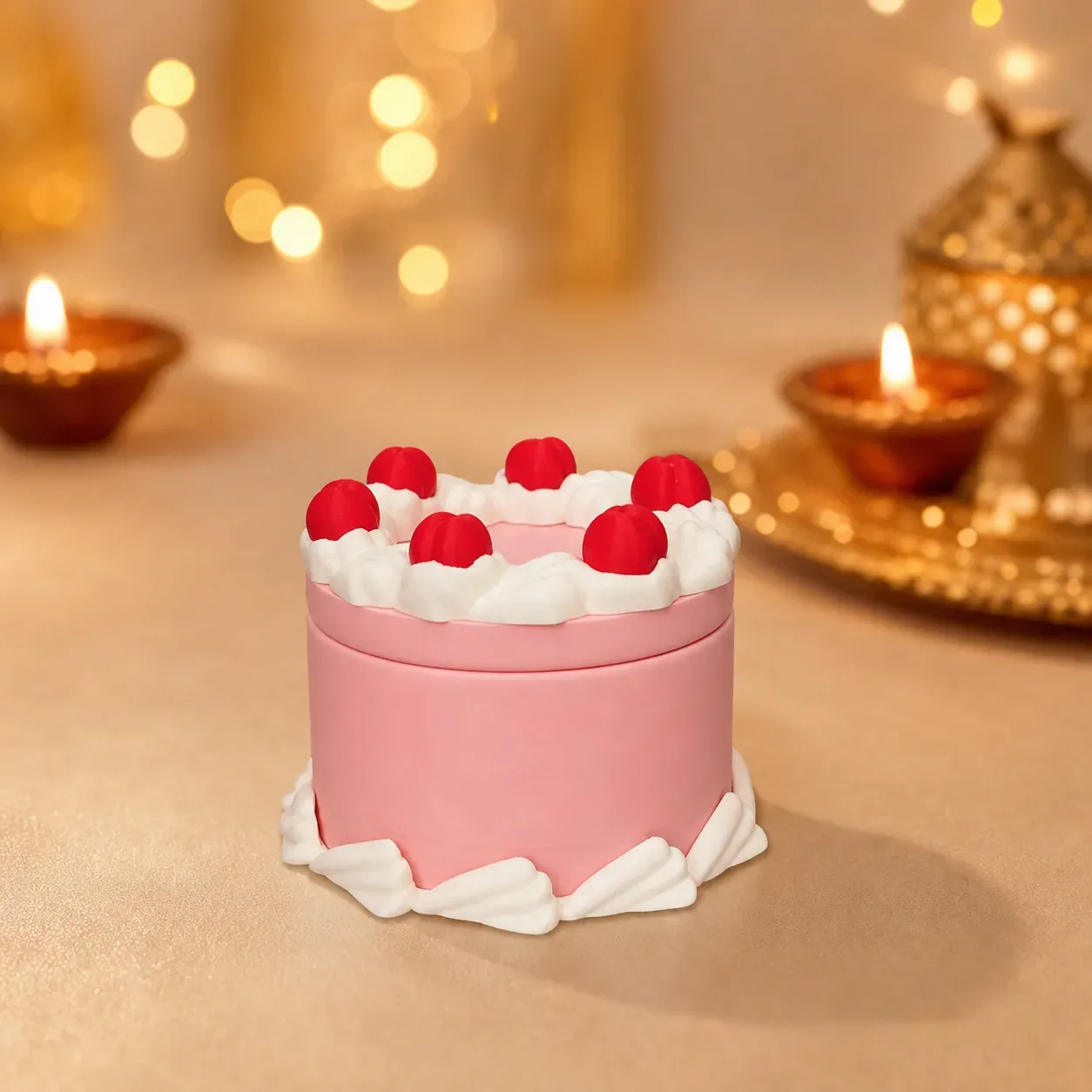 Round Cake Container - Jewelry Box