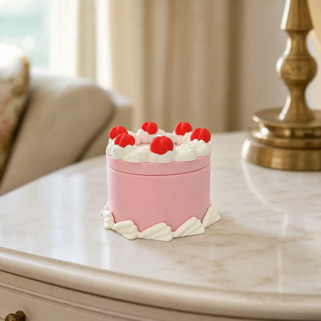 Round Cake Container - Jewelry Box