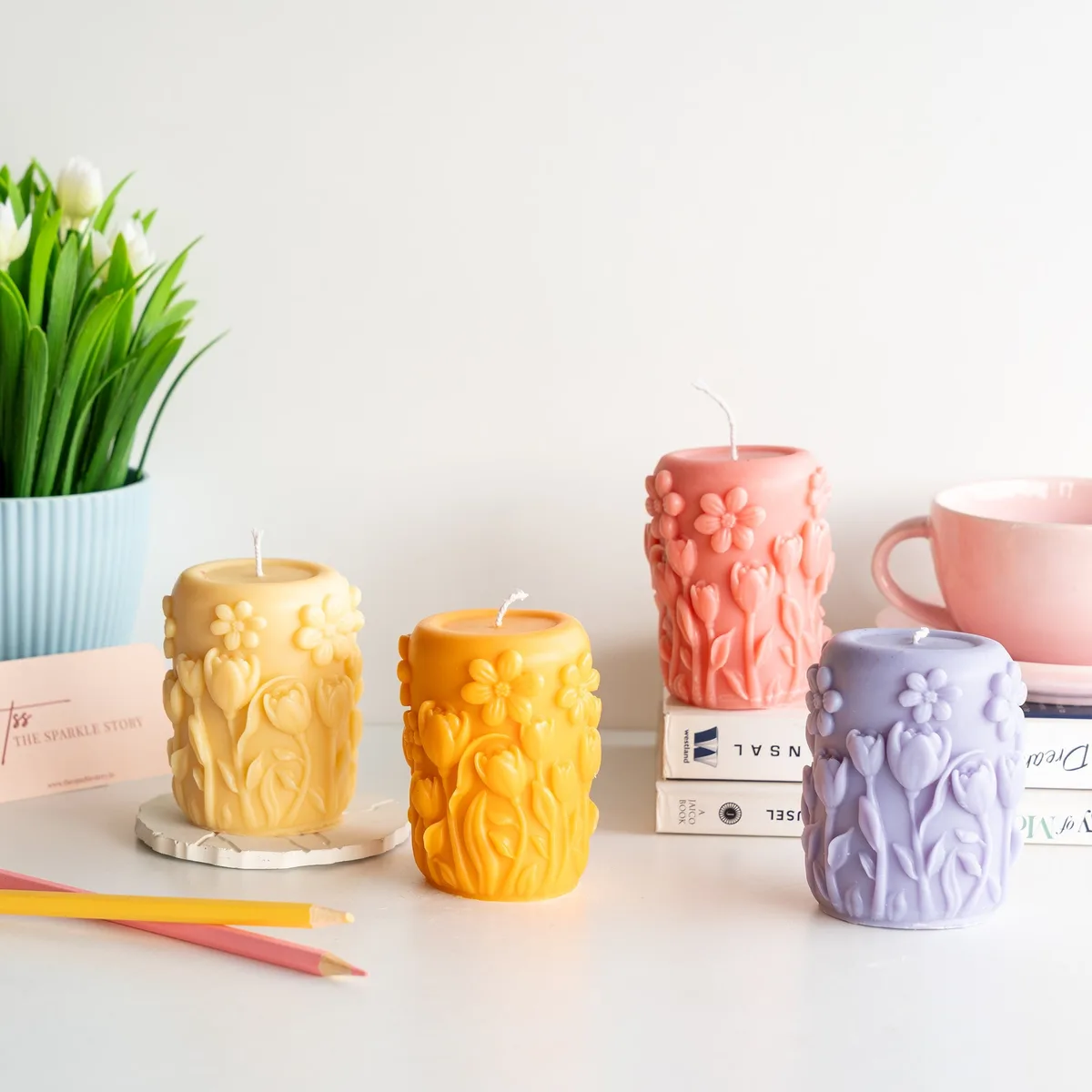 Scented Soy Wax Candle - Floral Paradise
