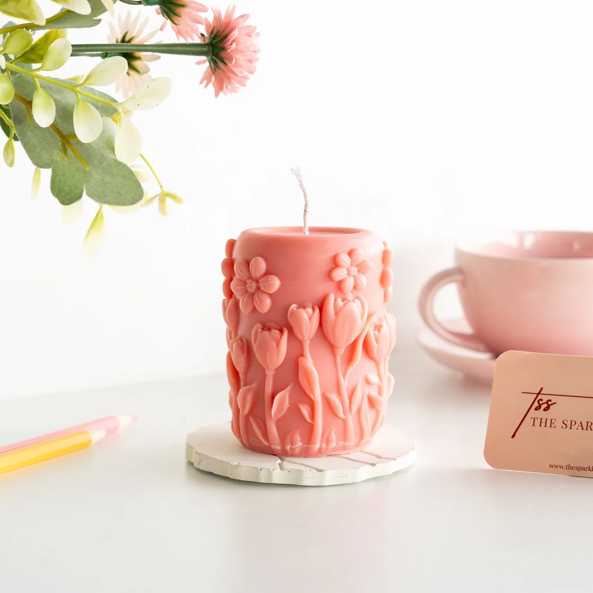 Scented Soy Wax Candle - Floral Paradise