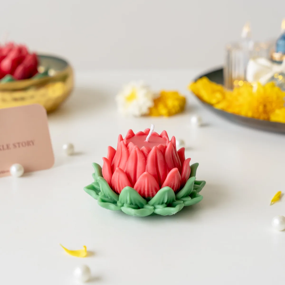 Scented Soy Wax Candle - Lotus Bud