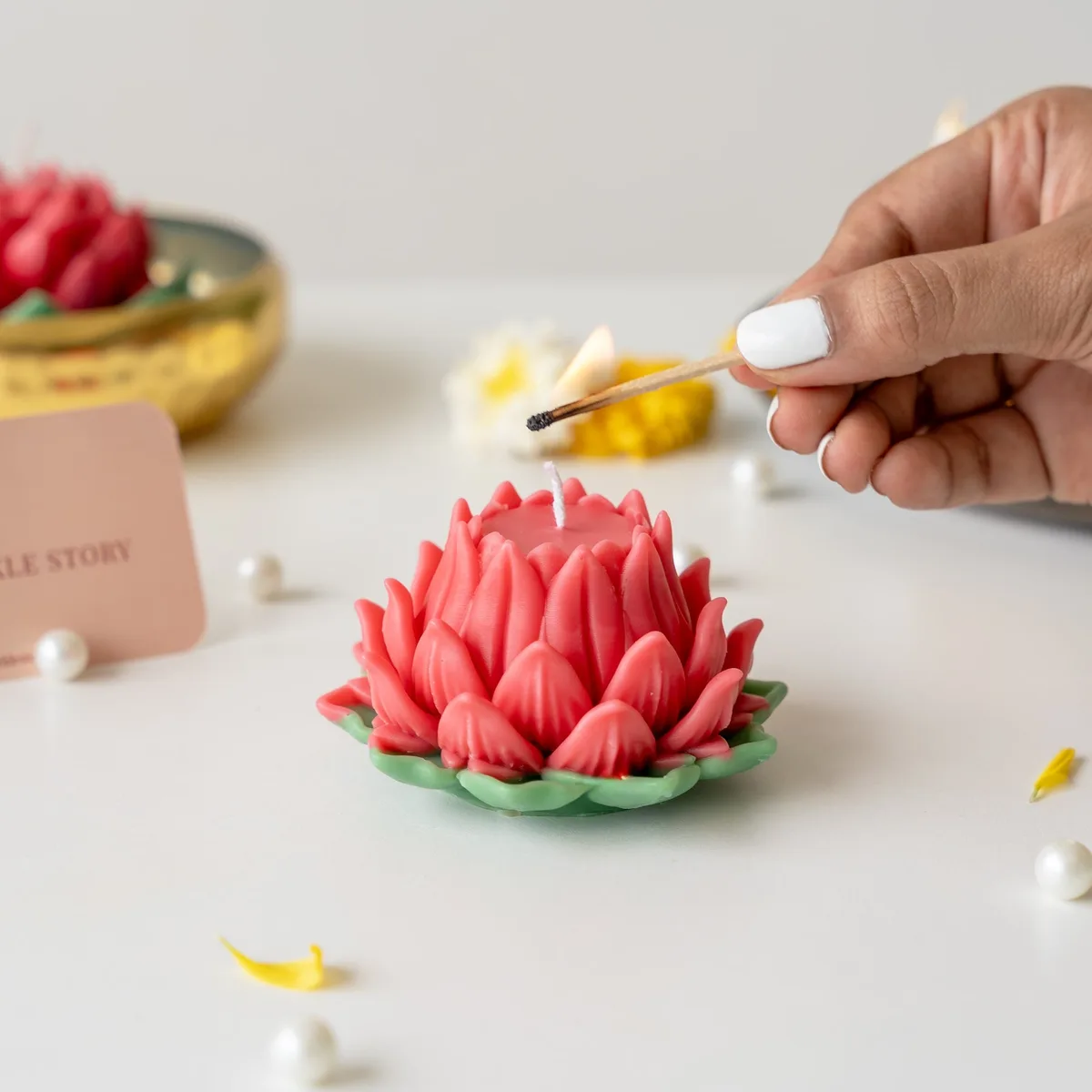 Scented Soy Wax Candle - Lotus Bud
