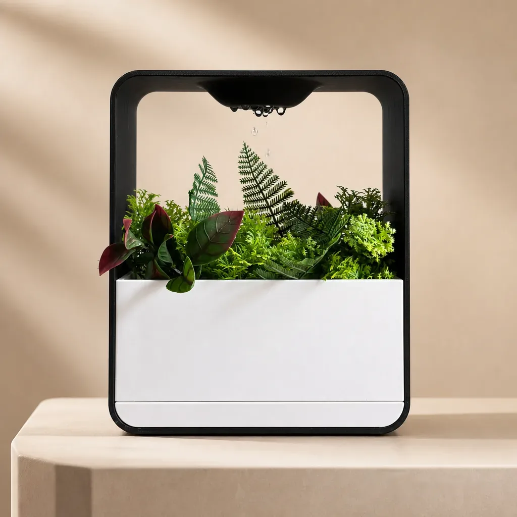 Cloud XL Self-Watering Desk Planter Vase with Drip Tray