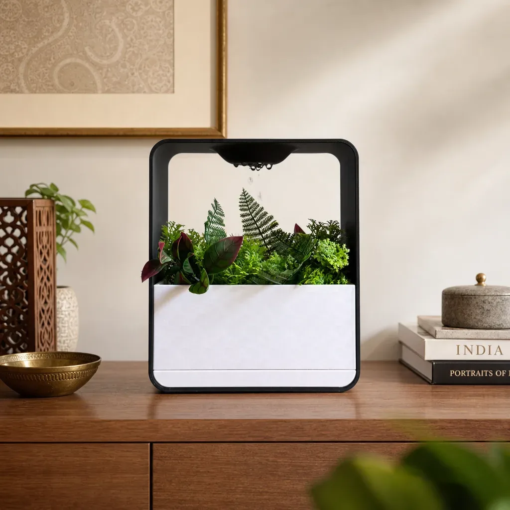 Cloud XL Self-Watering Desk Planter Vase with Drip Tray