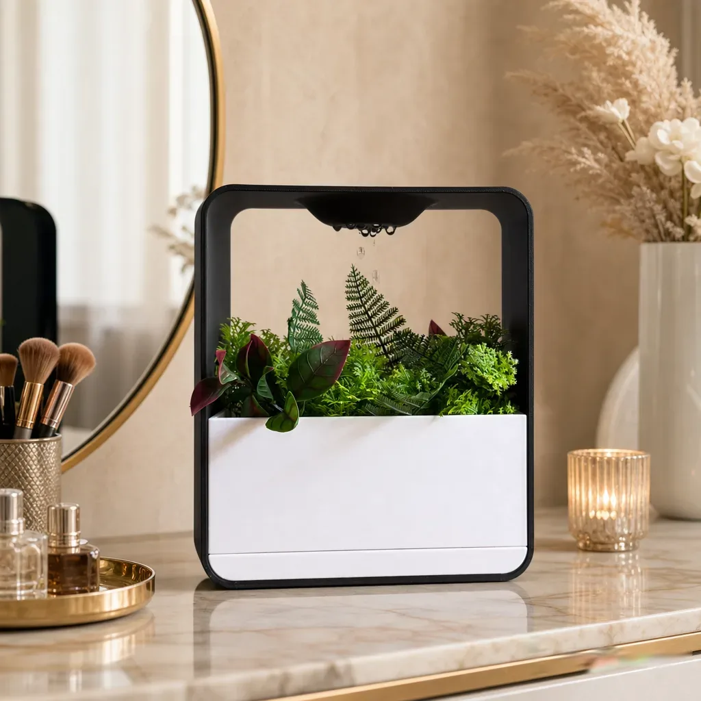 Cloud XL Self-Watering Desk Planter Vase with Drip Tray