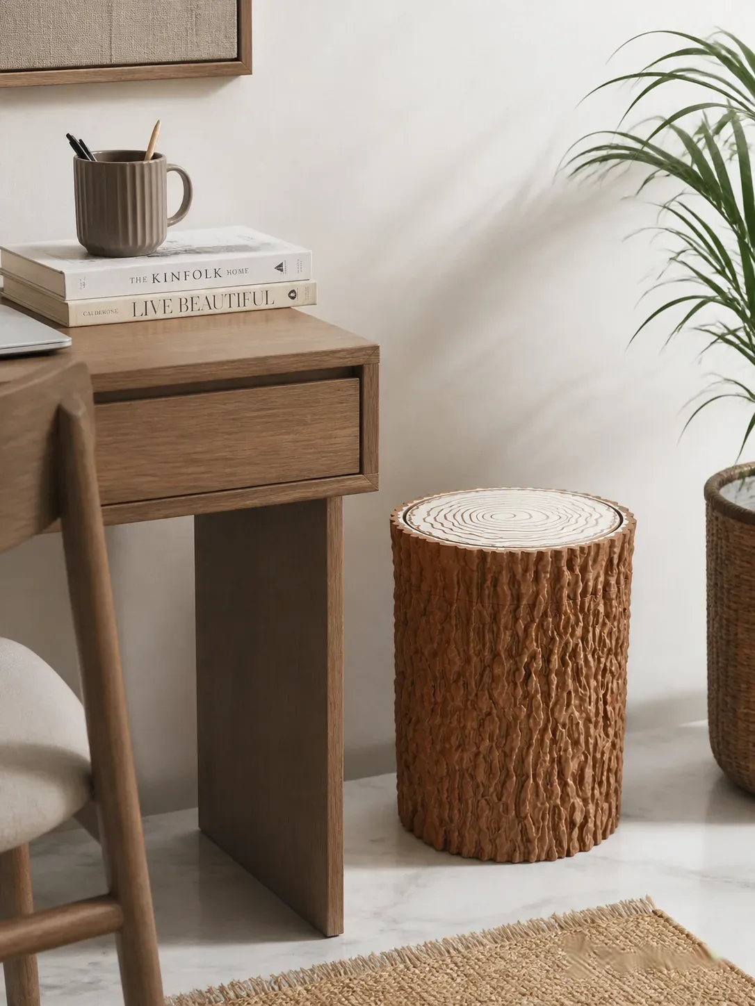 tree-trunk-trash-can-with-swing-lid-wastebasket-dustbin