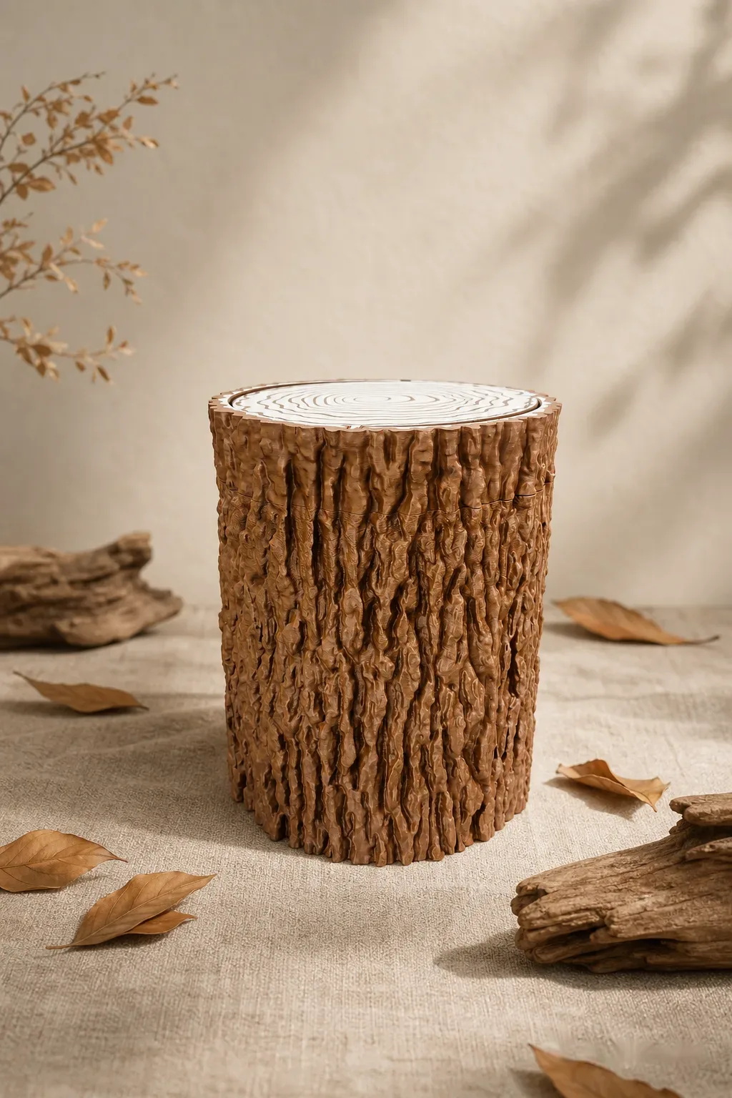 tree-trunk-trash-can-with-swing-lid-wastebasket-dustbin