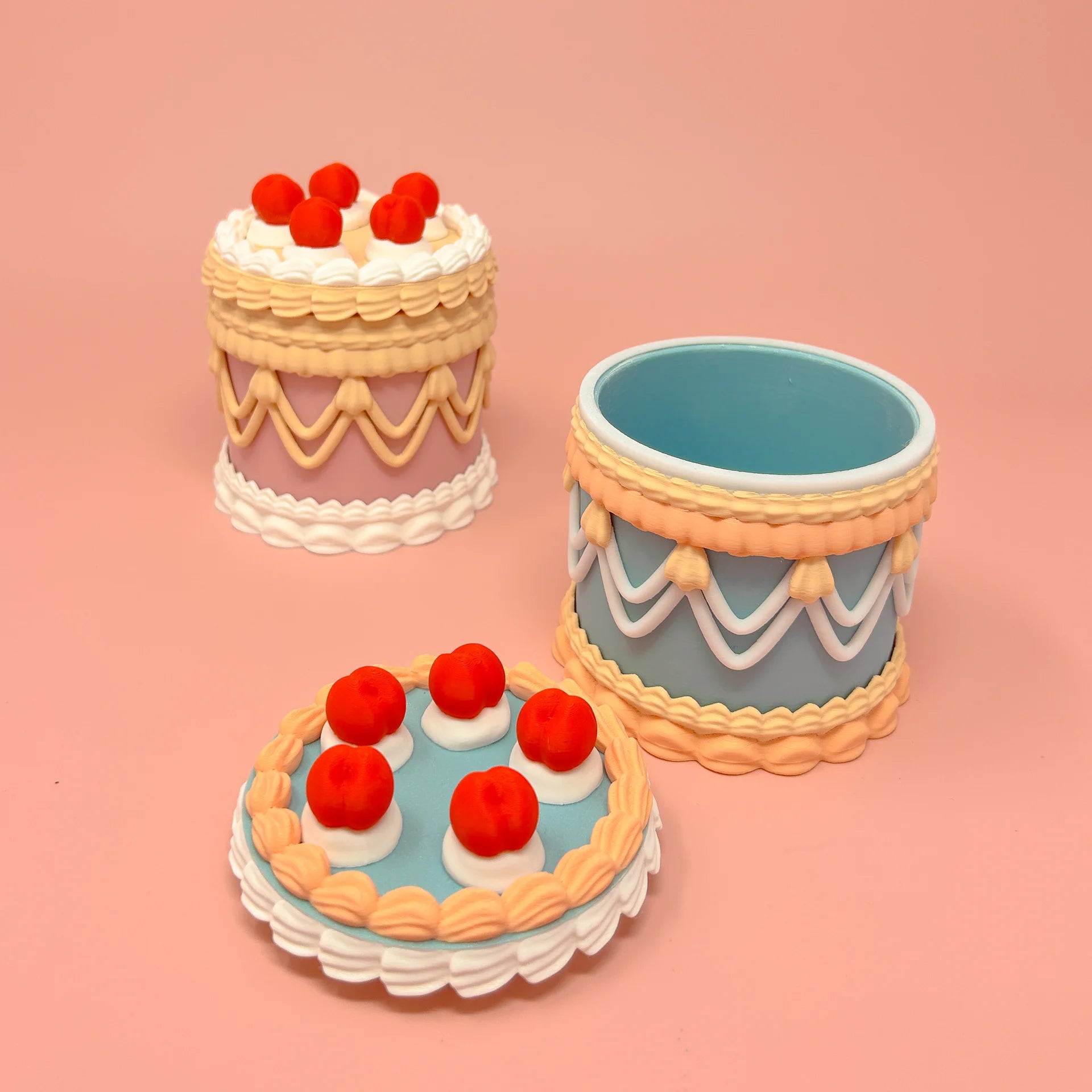 Vintage Victorian Cake Container: Decor, Keepsake, Gift, Jewellery Box