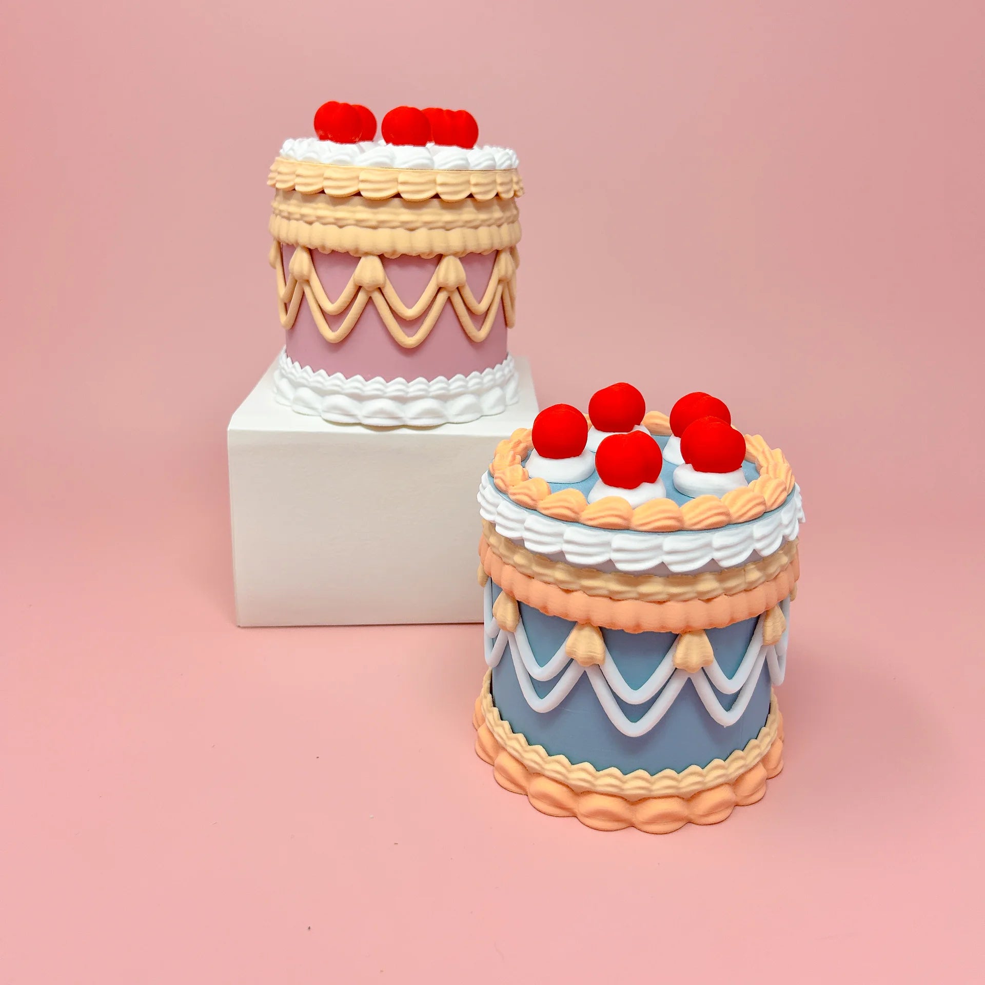 Vintage Victorian Cake Container: Decor, Keepsake, Gift, Jewellery Box