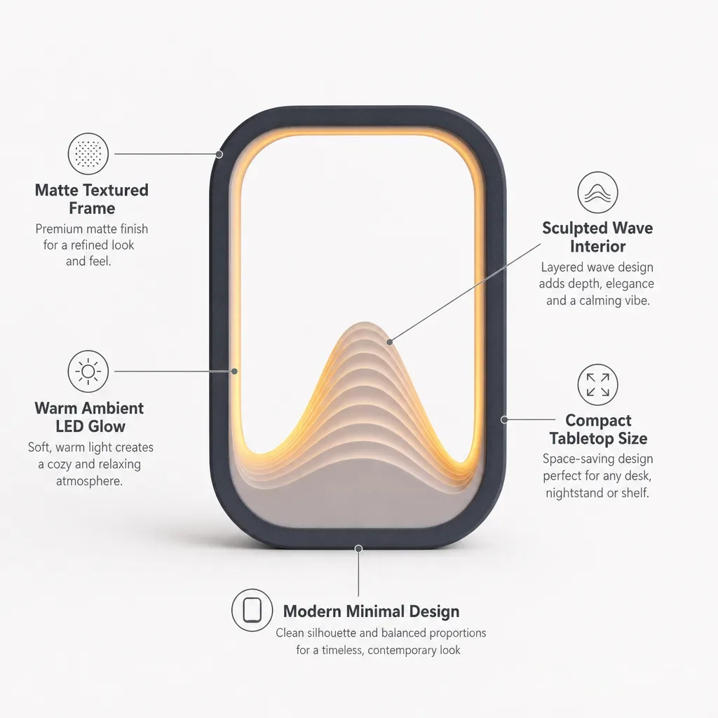 WaveGlow Ambient Table Lamp