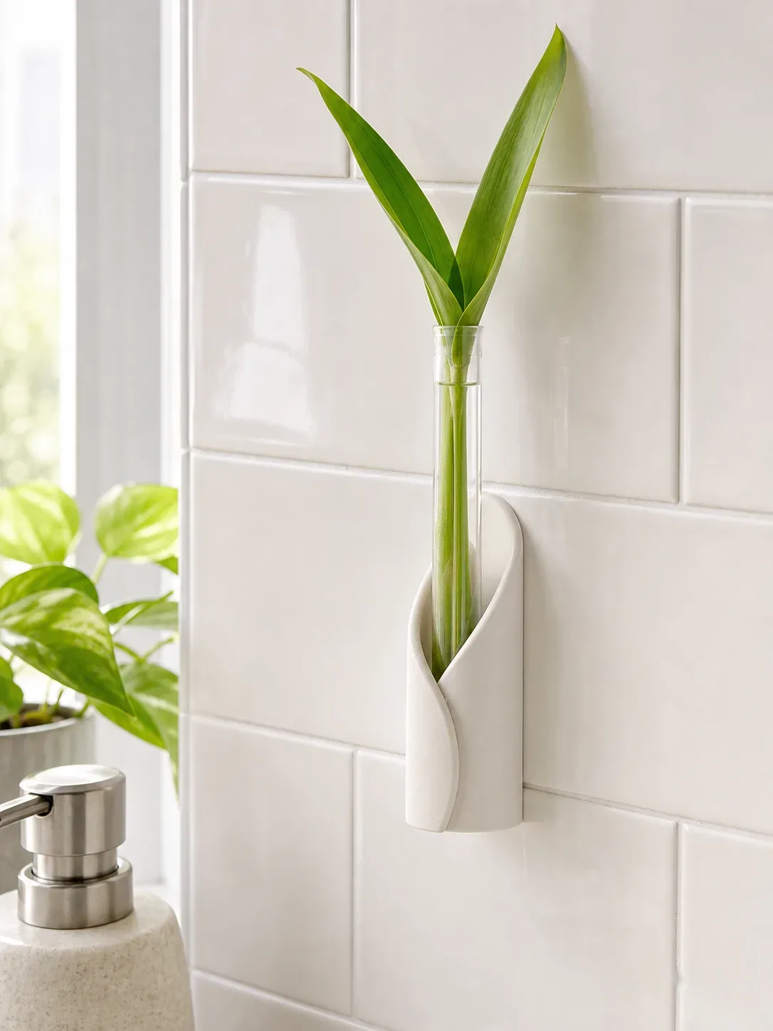 Wrap Tube Propagation Vase Holder for Wall & Table (Set Of 6)