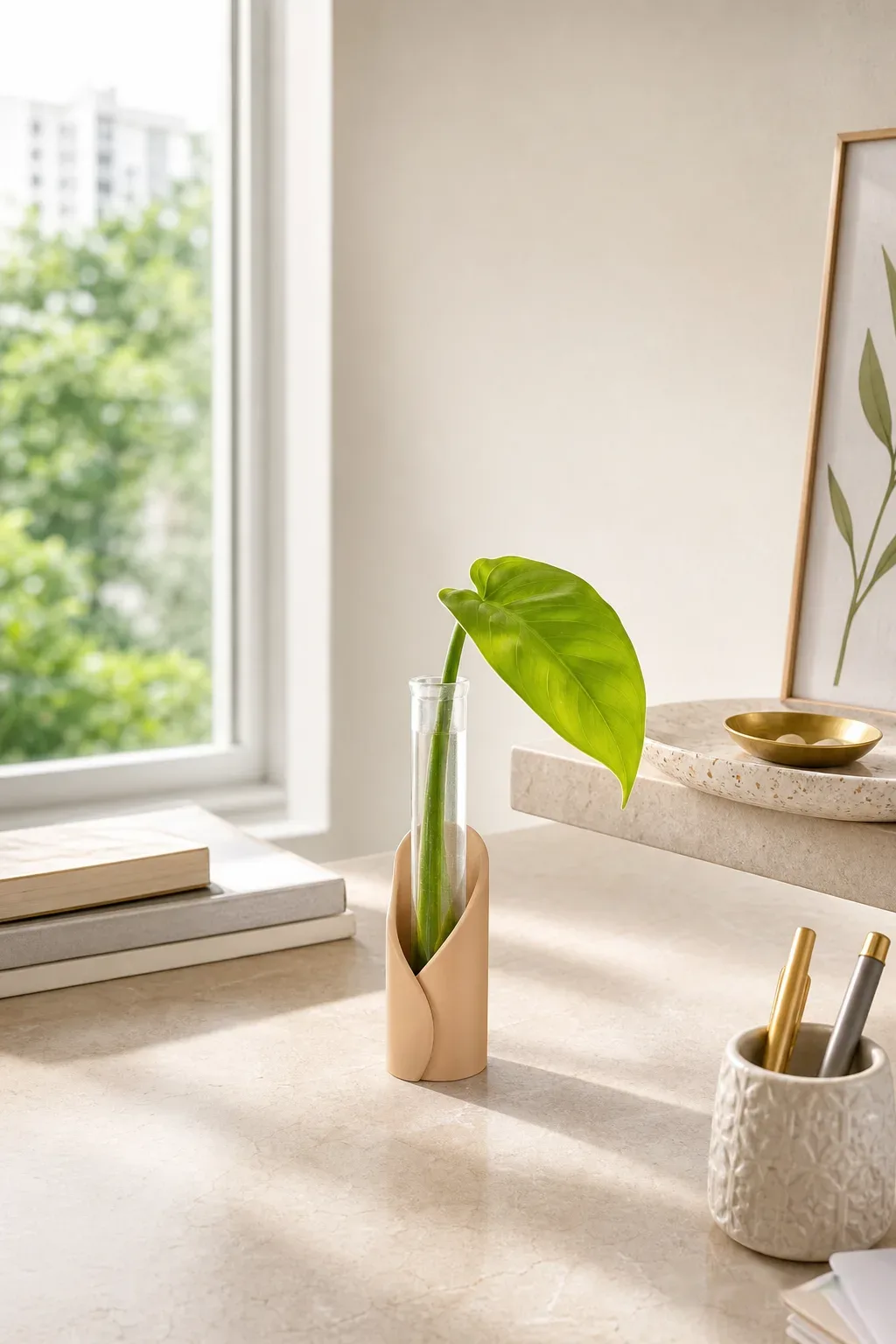 Wrap Tube Propagation Vase Holder for Wall & Table (Set Of 6)